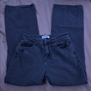 RSQ High Rise Baggy Jeans in Deep Blue